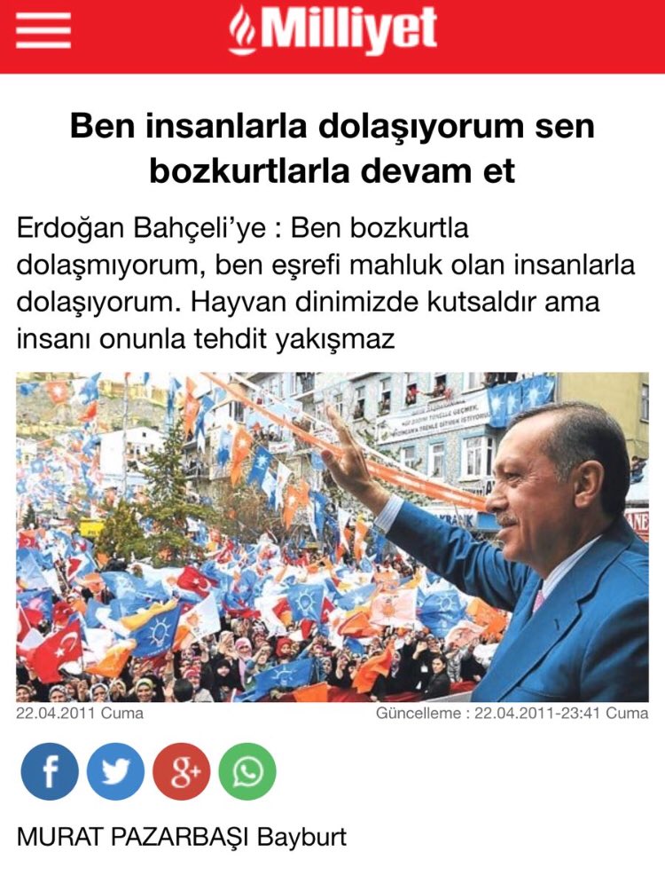 perapea's tweet photo. Erdoğan’ın bozkurtla imtihanı! 
Ne de olsa hafıza-i beşer nisyan ile malüldür. https://t.co/TYHPDkHW5T