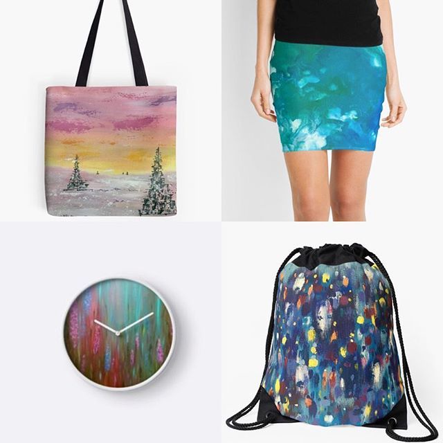 By_Cait's tweet photo. Just some of the items on my redbubble shop. link through in Bio 👍. #redbubble #redbubbleartist #redbubblecreate #skirts #tote #bags #clocks #stickers #wallart #painting #pintura #jerseyartist #originalitems #shopart #shopping #weekendvibes #colorfulart #colorpop https://t.co/hX4Ga0VTeX