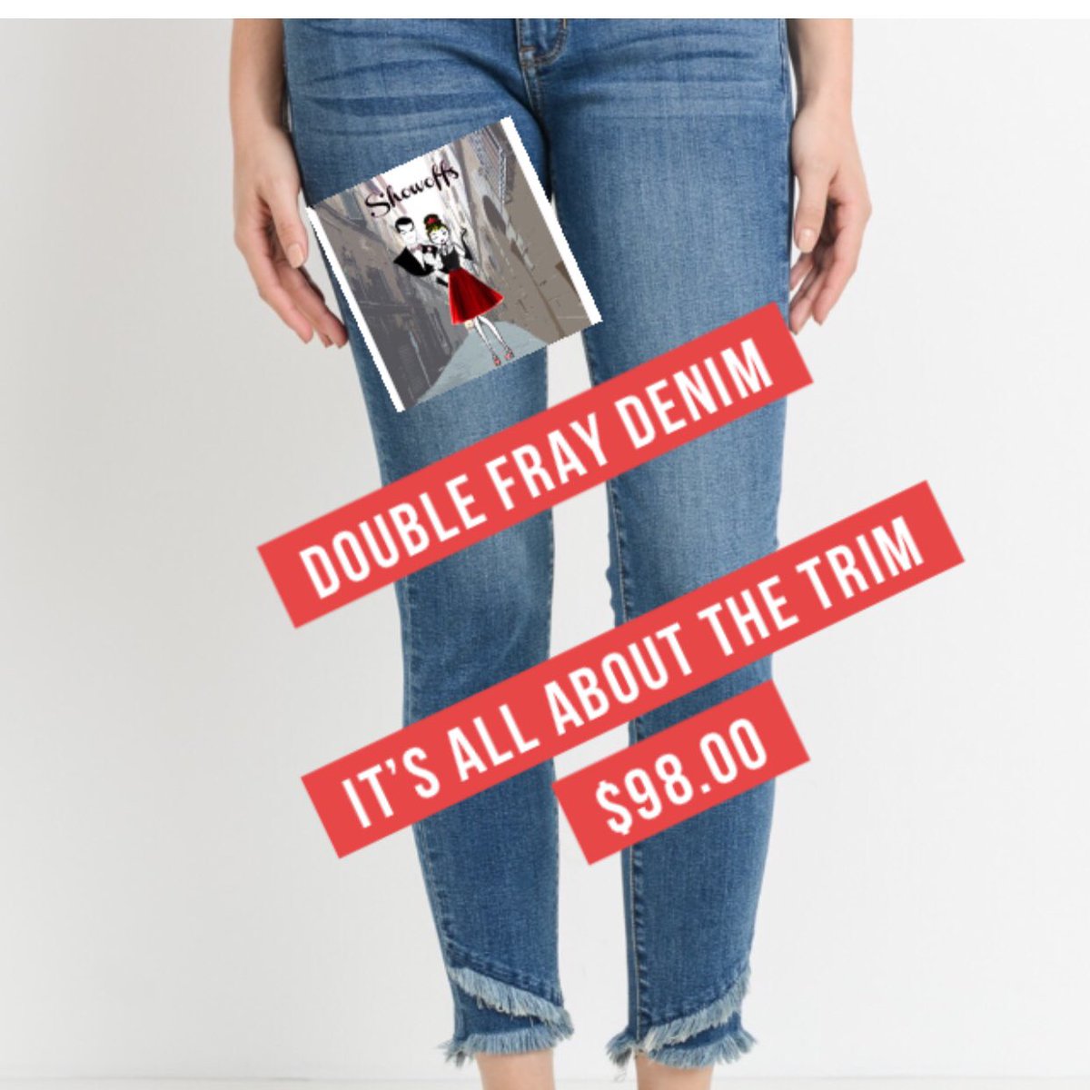 Be_A_Showoff_'s tweet photo. #double #fray #denim The cure to everyone’s insatiable #appetite for #destructeddenim Pair with a #feminine #kitten #heel and #accessories to make it #frontandcenter for all occasions! #newarrival #spring2018 #aperfectfit #aperfectprice #sophisticat #showoffsboutique #syr https://t.co/Lo7YfGG1Dq