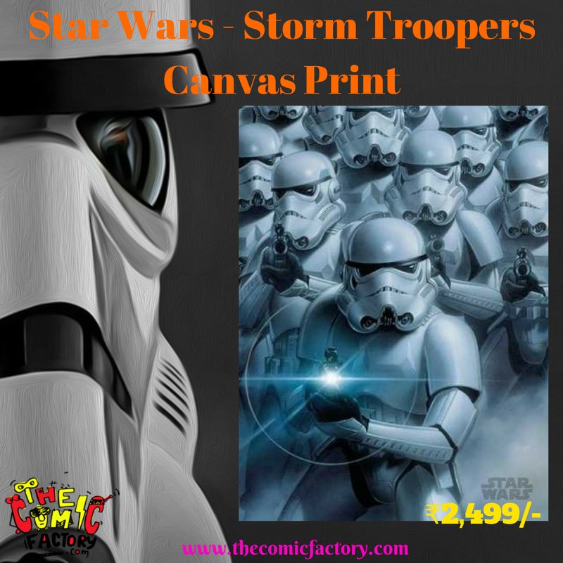 ThComicFactory's tweet photo. Star Wars - Storm Troopers Canvas Print
      For  ₹2,499/-
      Shop Now: https://t.co/wBcaZGkEDH
      Free Shipping above Rs.999 
      Cash On Delivery Available. 
      Easy Refund and Exchange 
#StarWars #Strom #Troopers #Canvas #print #TheComicFactory https://t.co/IBSbnMlMW8