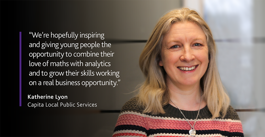 CapitaPlc's tweet photo. Meet our fourth #CapitaChangeMaker, Katherine Lyon, who links her digital expertise to support young people in her community #IWD2018 https://t.co/in4E9ibDdm @womensday #digital @Capita_LPS https://t.co/AhoGSpIj8O