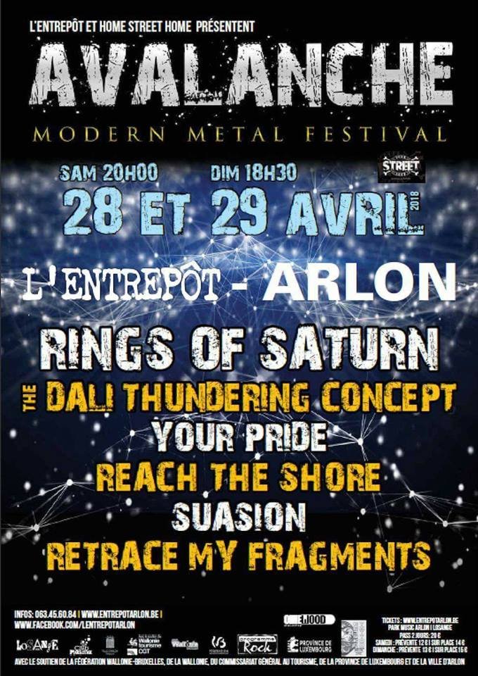 ReachTheShore's tweet photo. 🔥We're playing Avalanche Fest alongside @RingsofSaturn_ and our buddies in Suasion on April 29th at @lentrepotarlon ! So fucking stocked 😬🤪😎🔥 https://t.co/ERwdaGI2Hq
