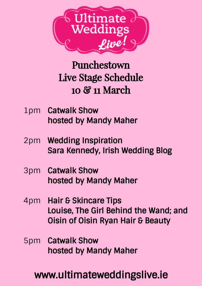 Today <a href="/UltimateWedLive/">UltimateWeddingsLive</a> <a href="/punchestownrace/">Punchestown</a> until 6pm.  Children under 12 go free. ultimateweddingslive.ie #weekendvibes #weekend #wedding