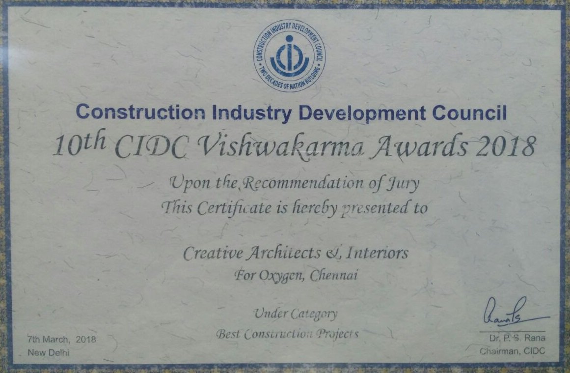 mycreativearch's tweet photo. Won 10th CIDC Vishwakarma Award for our project https://t.co/dcf4wymUjG
