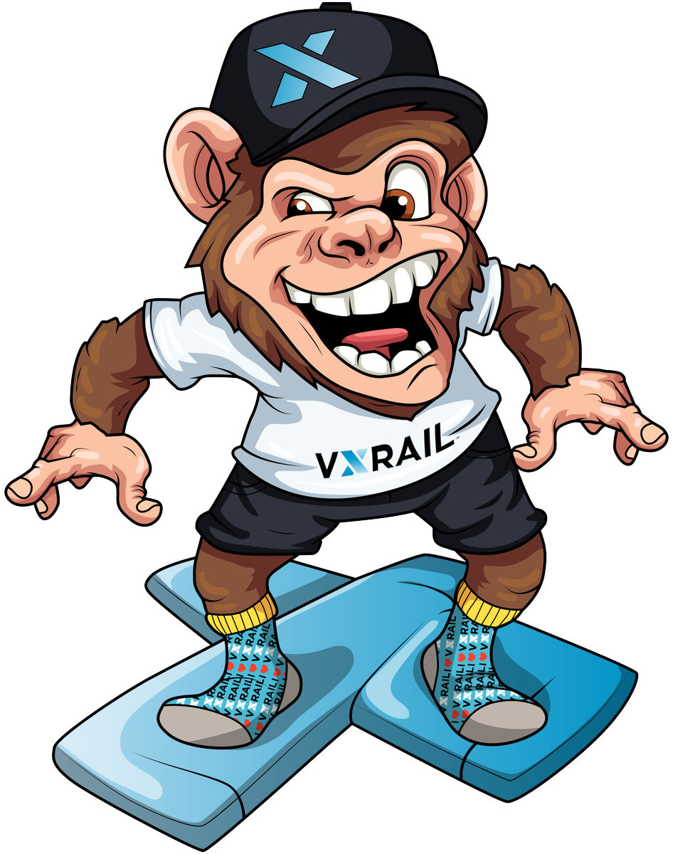 VxStickerAddict's tweet photo. Final Version of Max the HCI Monkey! 
created by Steffen Matthias
#stickerAddict #VxRail #DellEMC
@aaronbuley https://t.co/jW57KeauzU