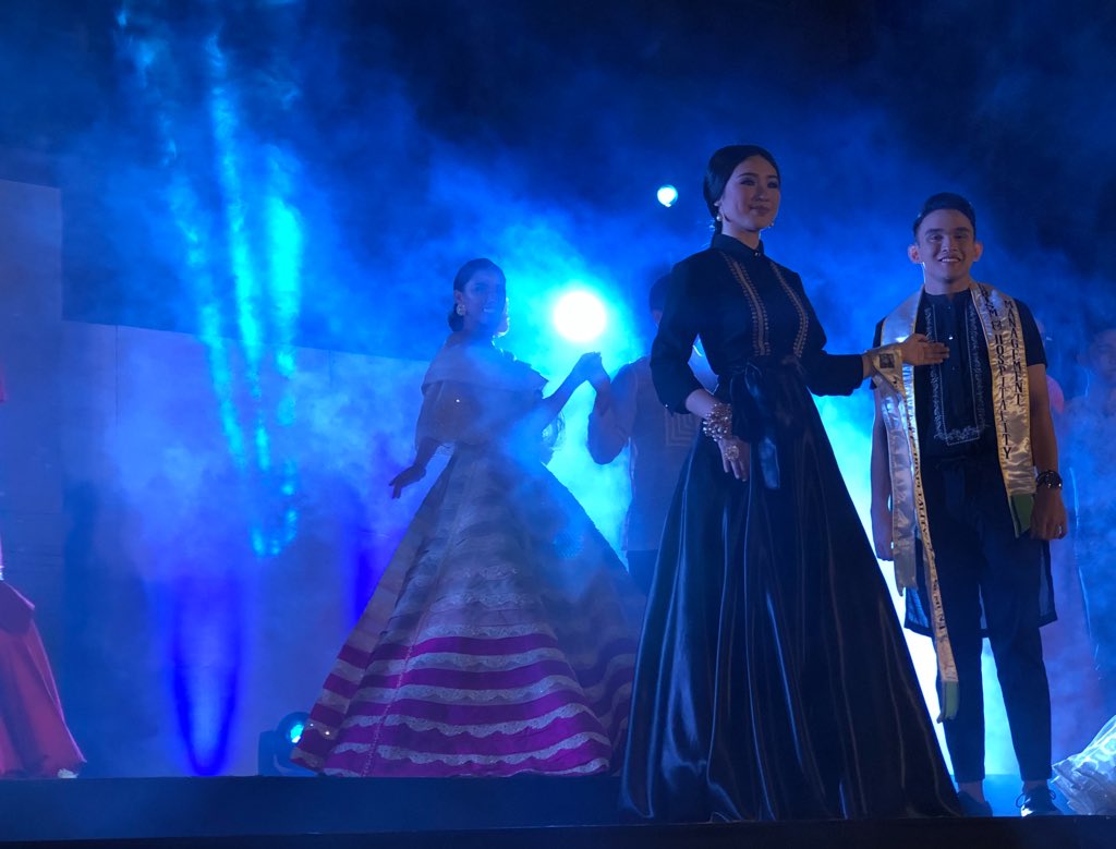 USTCTHMSC's tweet photo. Our stunning Azusa Masu & Benjamin Gutierrez showcasing their Modern Cultural Attire.
#TeamCTHM
#BenjaWIN
#MASUsungkitAngKorona πππ https://t.co/mSnT50cJBV