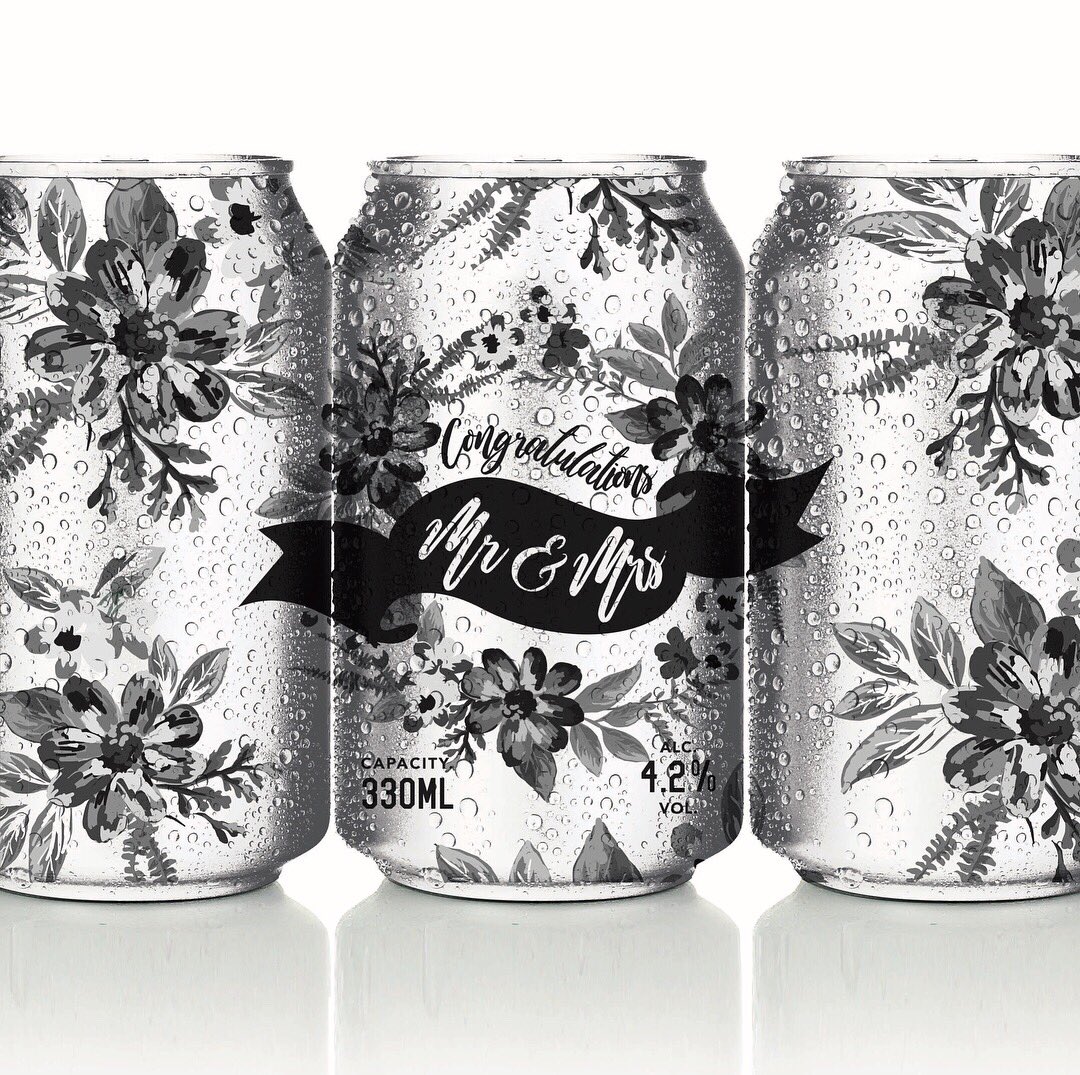 New on the #ccd #personalisedlabels #weddingcans #personalisedgifts #craftbeer #events