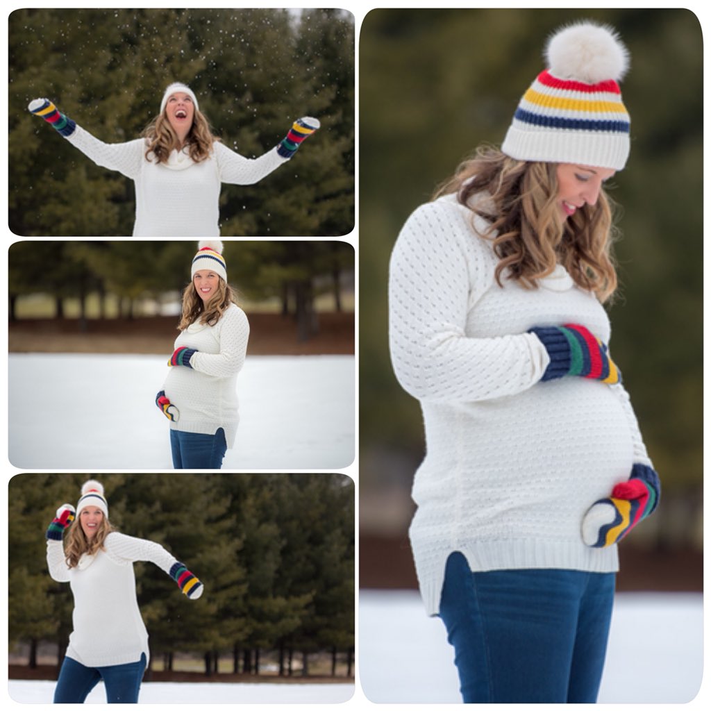 Having some winter fun while on location during this special #Maternity session ❤️💛💙

#Toronto #Photographer
#MomToBe