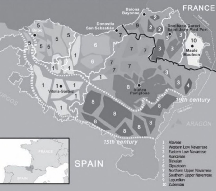 EndiAldapa's tweet photo. Euskararen euskalki historikoen mapa bat. Ezkerralde/Meatzaldean, galera XV/XIX. mende artekoa, kenduta Barakaldo (hiztun bakanak XX. mende hasieran). #meatzalde https://t.co/eq1pOzOPet