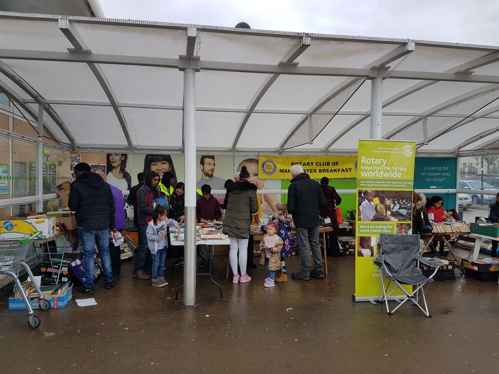 RTrailblazers's tweet photo. Get on down to @asda #Hulme for #FREE #BOOKS as part of the @rotary #Manchester #Breakfast Book Giveaway https://t.co/q1YJofPlMp