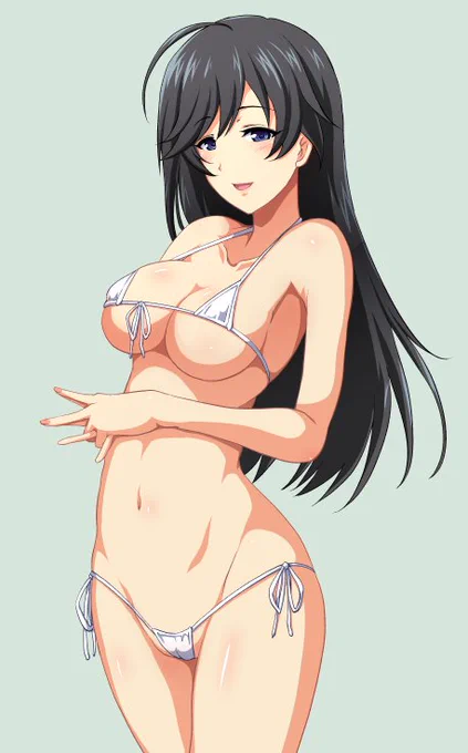 引き続き華さんにも #ガルパンマイクロビキニ部 
