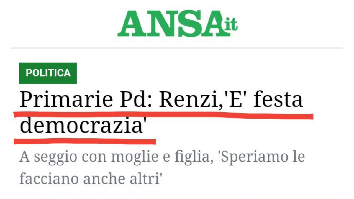 laltrodiego's tweet photo. Il #PD rinuncia alle #primariepd.
Dove sono finite le "feste di democrazia" di #renzi?!? Tutte balle, vedi #gori in #Lombardia e #micari in #Sicilia, scelti da #renzi.
Neanche lo #statutoPD rispettano e i tesserati li pigliano in giro!
Sopravvivono a Balle! https://t.co/CLLdDd7K6X