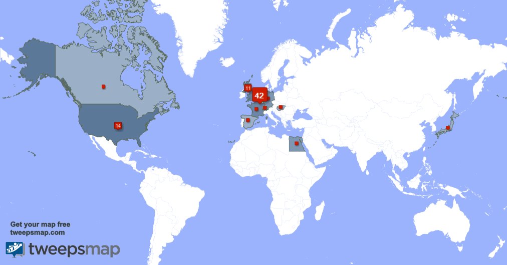 Goedhart6's tweet photo. My followers are in Netherlands(41%), USA(14%) Get your free map https://t.co/cCUSgJMgSg https://t.co/rTDFpLklQR