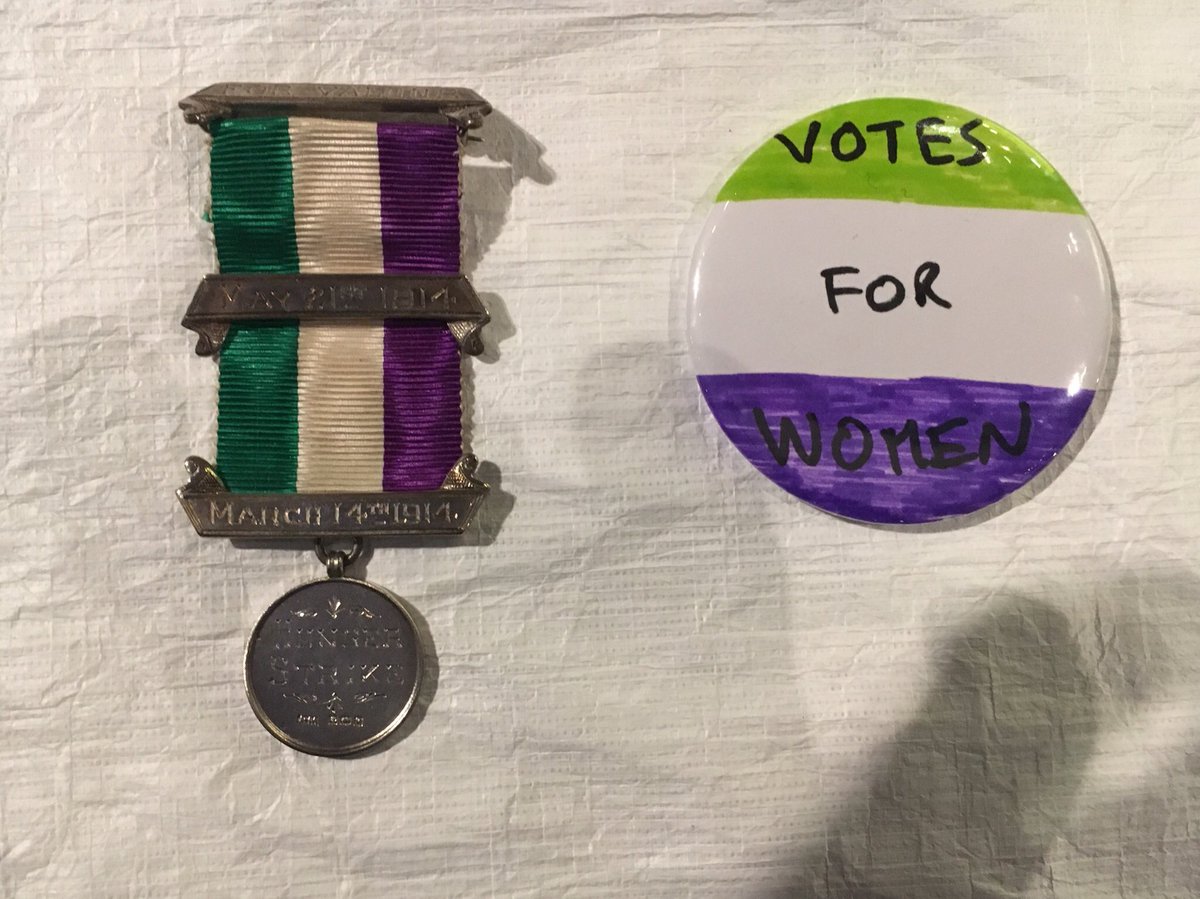 rustybarnet's tweet photo. It was fantastic to meet Myrtle (aged 6) at #TextileTakeover this morning, and see her fantastic badge next to Caprina Fahey’s medal. We’re here all weekend so why not head down to @NorwichCastle and see us? https://t.co/CrHzhNCav0