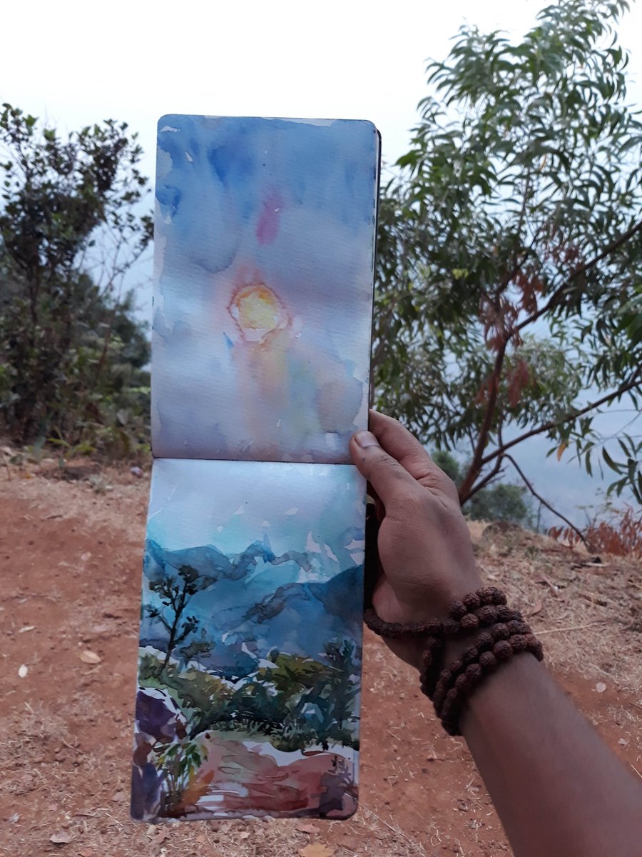 girishmalap's tweet photo. Urban Sketching Trip
 @ Matheran
 #Sketching #Sketchbook #Trip #Matheran #UrbanSketchers #UrbanSketching #USKMumbai #Architecture #Moleskine #penAndInk #Watercolor #Travel #Mumbai https://t.co/GmTjCiLEl1
