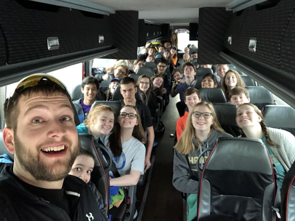BenChannell7's tweet photo. Who’s going to Disney?! The Lebanon Band is! Let’s do this!
#3Buses
#RidiculousCaravan #OneAwesomeLebanon https://t.co/2xBw7OqZmg