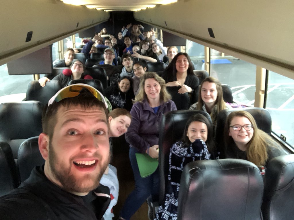 BenChannell7's tweet photo. Who’s going to Disney?! The Lebanon Band is! Let’s do this!
#3Buses
#RidiculousCaravan #OneAwesomeLebanon https://t.co/2xBw7OqZmg