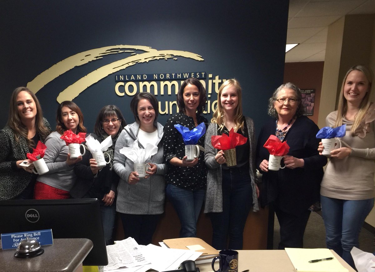 Love this team mug shot from the Inland Northwest Community Foundation in Spokane, WA!