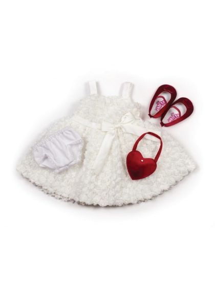Have a very excited #bridesmaid to be? Have some twinning fun on the big day, this beautiful #doll's dress by #BonnieAndPearl fits many 45-50cm play #dolls including #Gotz and #AmericanGirl. Now only £16.99, #reduced from £26.99 - buff.ly/2DggHil #wedding #DollsClothes