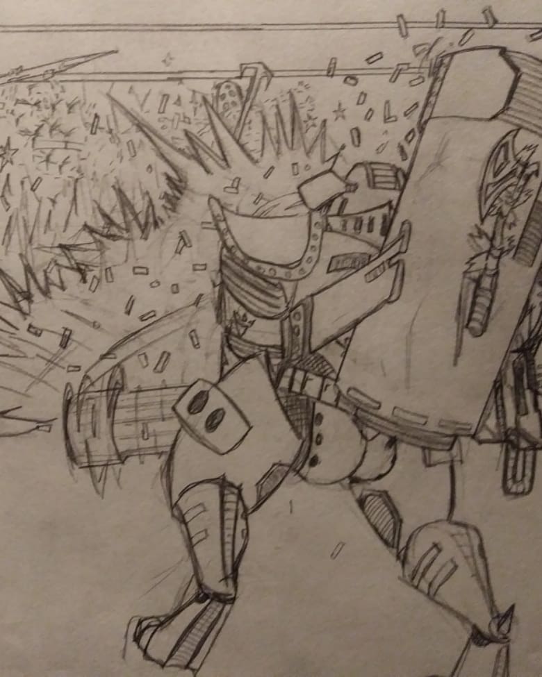 MikeShewchukMTL's tweet photo. Some up-close-and-personal (especially for Starcontrol) violence...
#starcontrol #starcontrolfanart #scifi #rpg #rpgconcept
#draw #drawings #drawing #drawingsketch #sketchbook #sketches #characterdesigns #characterdesign #conceptcharacter #characterconcept https://t.co/s65lN9ERVY