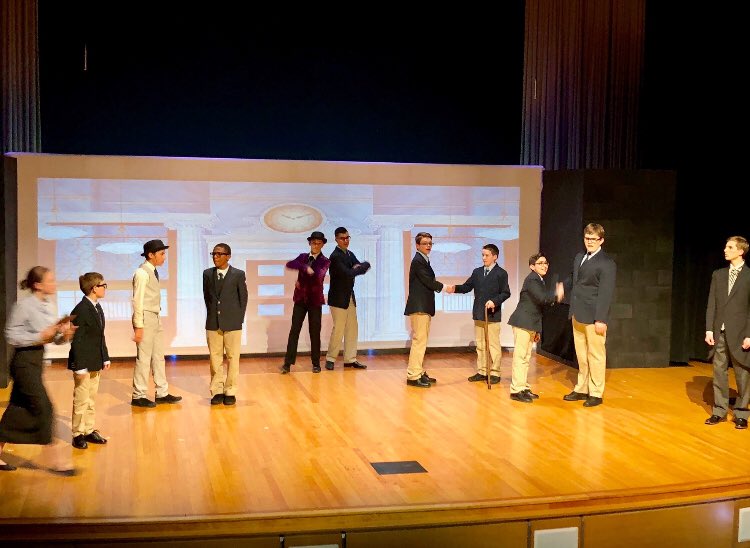 Could not be more proud of these students! Absolutely amazing performance last night. So excited we get to perform it again tonight and tomorrow! #MaryPoppins <a href="/spv_ri/">Saint Pius V School</a>