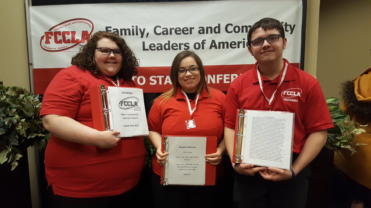 UC_MrsNunez's tweet photo. Congratulations to our State Project winners. Healthy Choices = Healthy Teens, Acacia Clemons gold. Career Investigation, Alex Bragg bronze. Childhood Healthy Snack, Carmen Sigler bronze. @FcclaUnion @UC_Principal @RandolphEastern @aclemons_22 @alexbragg793 @sigler_29 https://t.co/JkNvK4ozWn