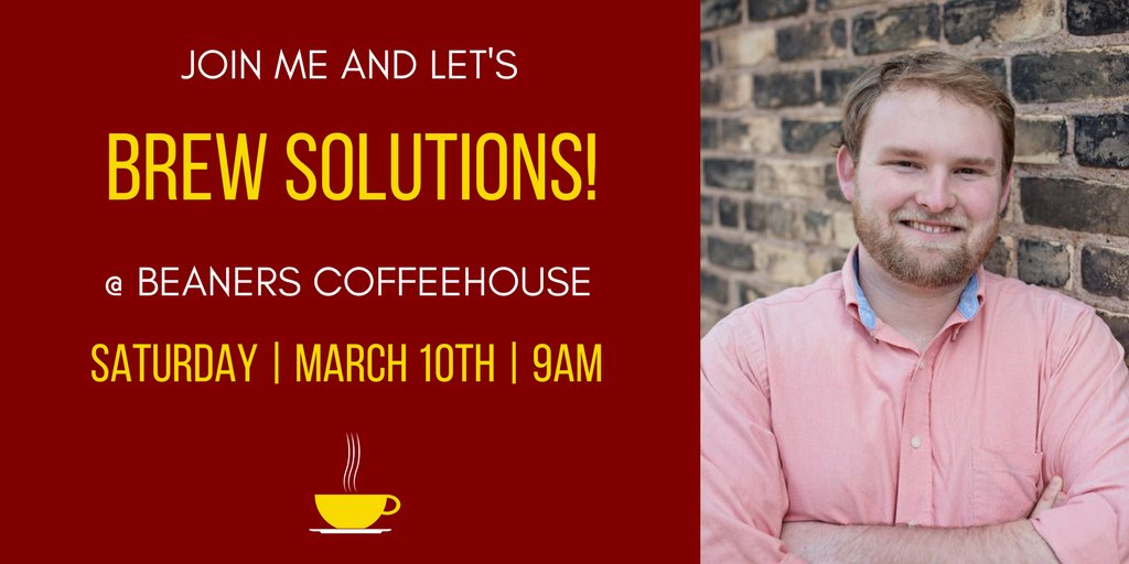 Hobbs_Duluth's tweet photo. Today at 9 join me at my neighborhood coffee house for my monthly #BrewingSolutions event. https://t.co/brUENjq828