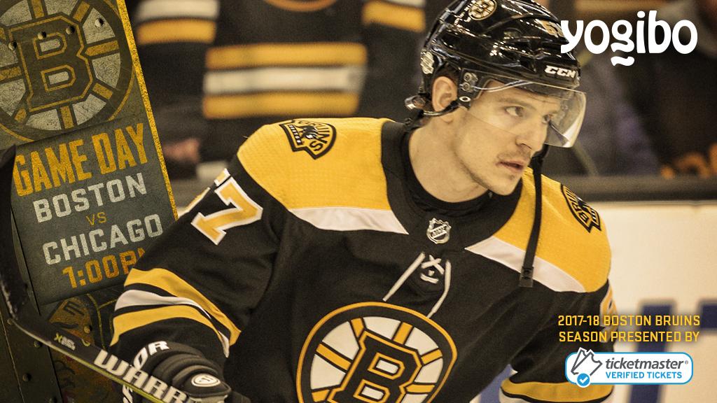 NHLBruins's tweet photo. Game day! The B's take on the Blackhawks in a Saturday matinee at TD Garden. Preview the 1PM ET game: https://t.co/XdTsjihtgz

📺 @NESN
📲 NESNgo App
📻 @985thesportshub https://t.co/V6QtnthW77
