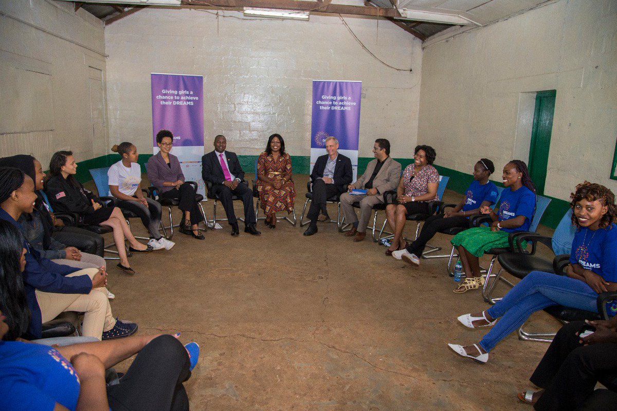 AderaBetty's tweet photo. Earlier on today, I hosted US Ambassador Robert Godec in lieu of the US Secretary of State Rex Tillerson to my project to see the work in progress with girls and young women. Thank you Ambassador for your time and considerstions #DREAMSInitiative #KeepGirlsSafe #EndAllFormsOfGBV https://t.co/ZqCuYu8QGd