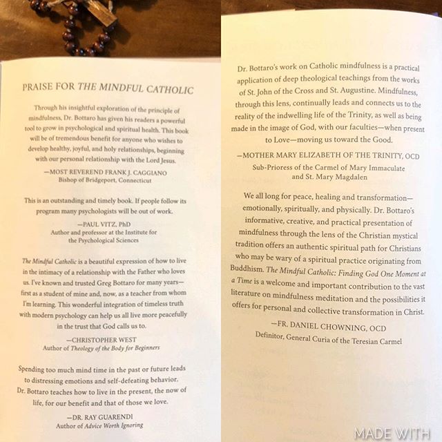 CatholicPsych's tweet photo. So grateful to the faithful Catholics who have shared their expertise and supported The Mindful Catholic! #faithful #catholic #catholicmindfulness #mindfulness #ilovemychurch #godisgood #obedience #rayguarendi #realcarmelites #catholicpsychology #fullnessoftruth #themindfulca https://t.co/F6LwhjYRsr