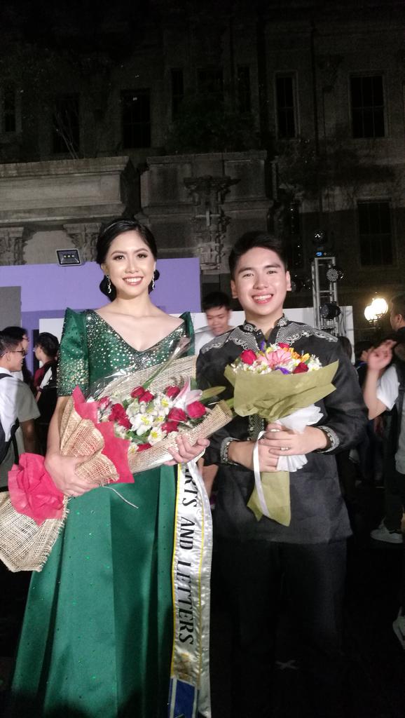 UST_LMSOC's tweet photo. The UST Legal Management Society would like to congratulate Christian Patacsil & Cheyenne Roldan for proudly representing the Faculty of Arts & Letters in the Thomasian Youth Ambassador & Ambassadress 2018.
We are proud of you!
#TYAA2018
#LegacyofExcellence
#AdhikangBahaghari https://t.co/TSWucByG6b