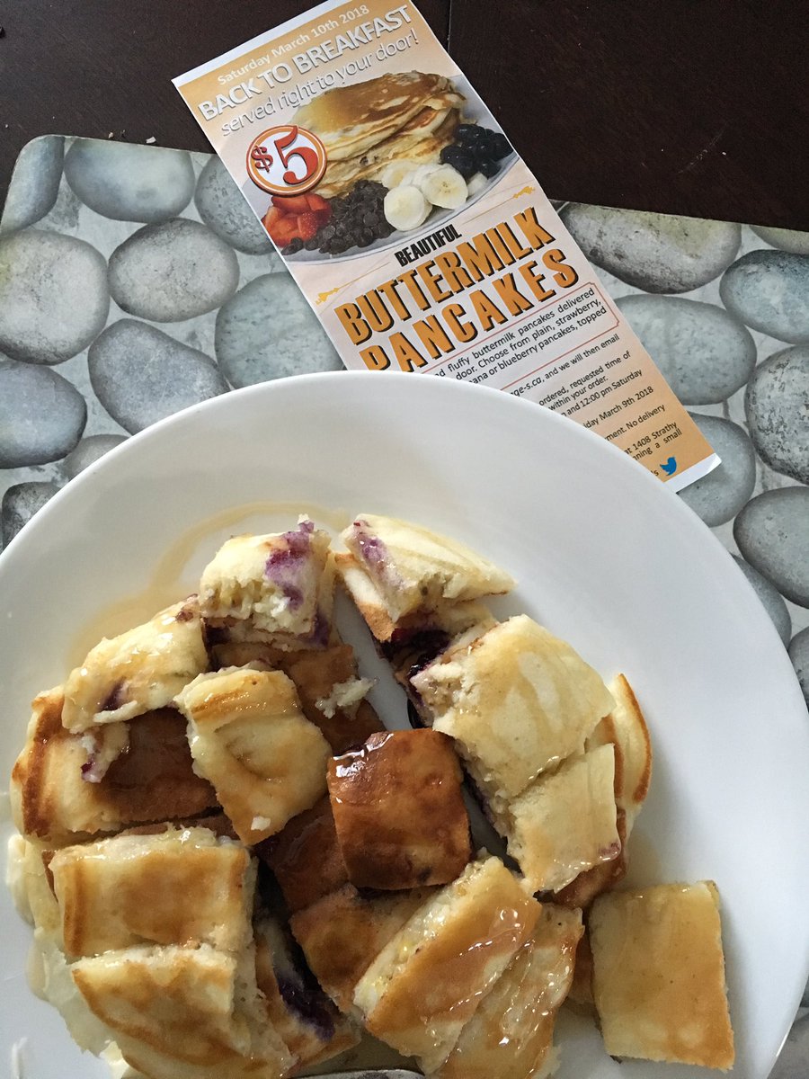 Delicious work <a href="/SudeykoFoods/">Sudeyko Foods</a> ! Awesome start to March Break with pancakes delivered to your door from a kid-led neighbourhood start up!