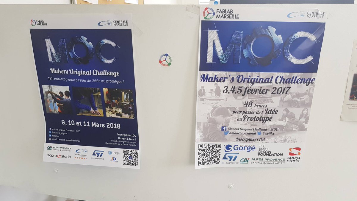 CapitalInnov's tweet photo. 🚨Live🚨 Le #WeMOC de @makers_original @CentraleMars se poursuit ce weekend, une vraie course au prototype: grosse ambiance dans le @FabLabMarseille PS: petite pensée pour les participants des 2 éditions précédentes: les petits nouveaux ont des arguments eux aussi! 🤣👾😉 https://t.co/2NQPo9SSUz