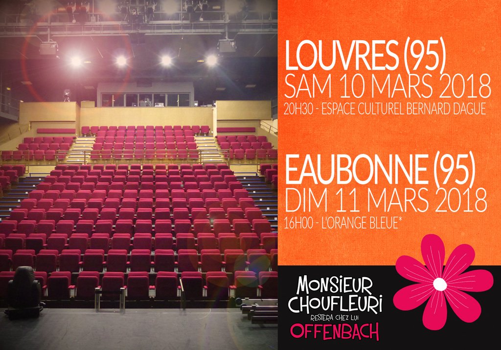 MChoufleuri's tweet photo. #MonsieurChoufleuri dans le @valdoise, samedi à l'espace Bernard Dague de Louvres, puis dimanche à l'Orange Bleue d'Eaubonne. https://t.co/i0LfnVgDyy
