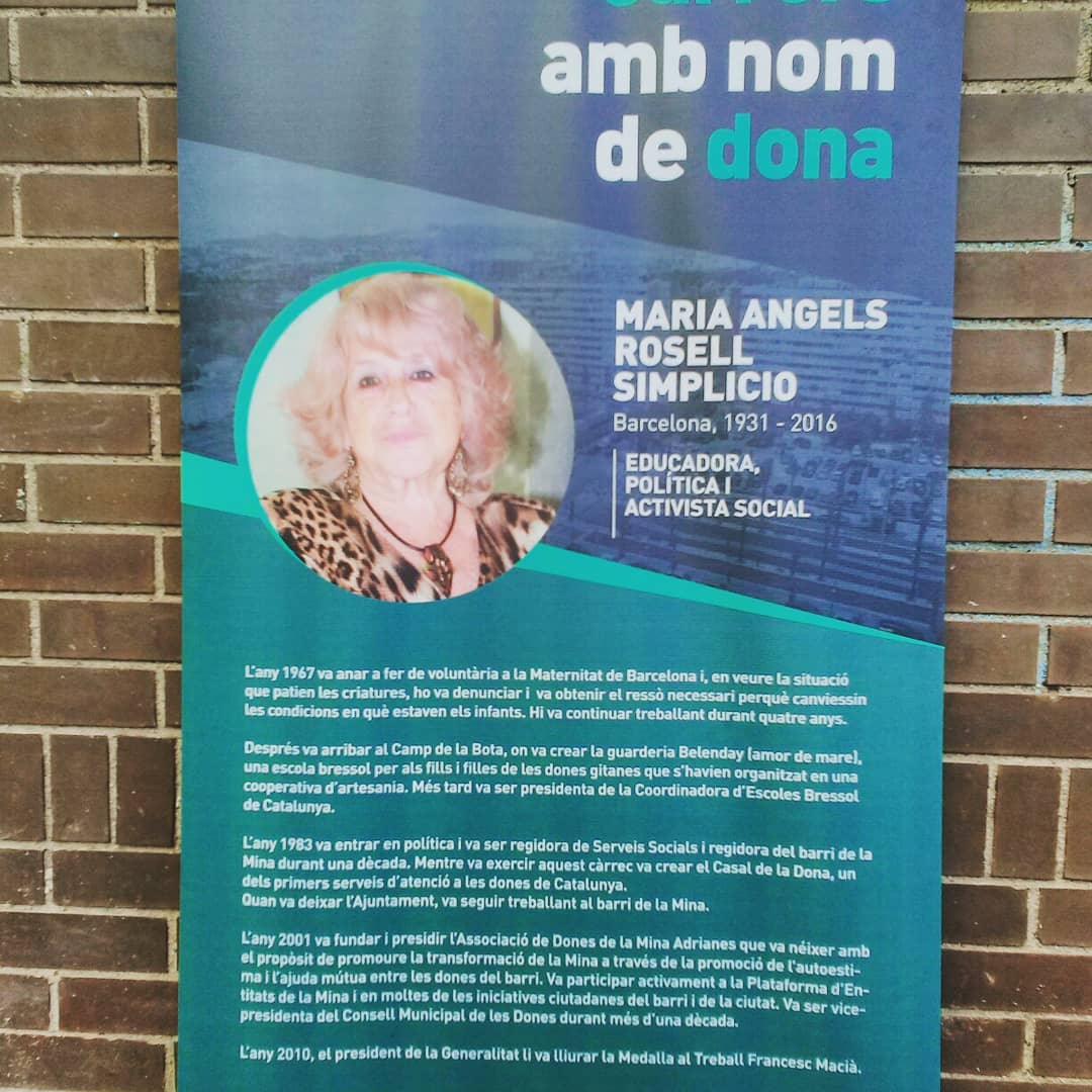 femfamiliaMina's tweet photo. Inauguració de la Plaça Maria Àngels Rosell. Un centenar de globus amb missatges en record d'una dona que va treballar pels infants i pel #BarriMina #SAB #8M #adrianes https://t.co/pmQsXMqF5T