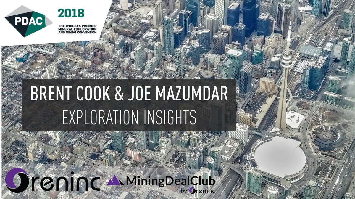 Oreninc's tweet photo. #PDAC2018: Brent Cook & Joe Mazumdar of Exploration Insights stop by the Oreninc booth for a chat about the current market sentiment, investments by the majors, battery metals and trends at @the_PDAC
Watch here: https://t.co/JInMy4dPOJ
#lithium #mining #investing #gold https://t.co/geXtoJTrkq