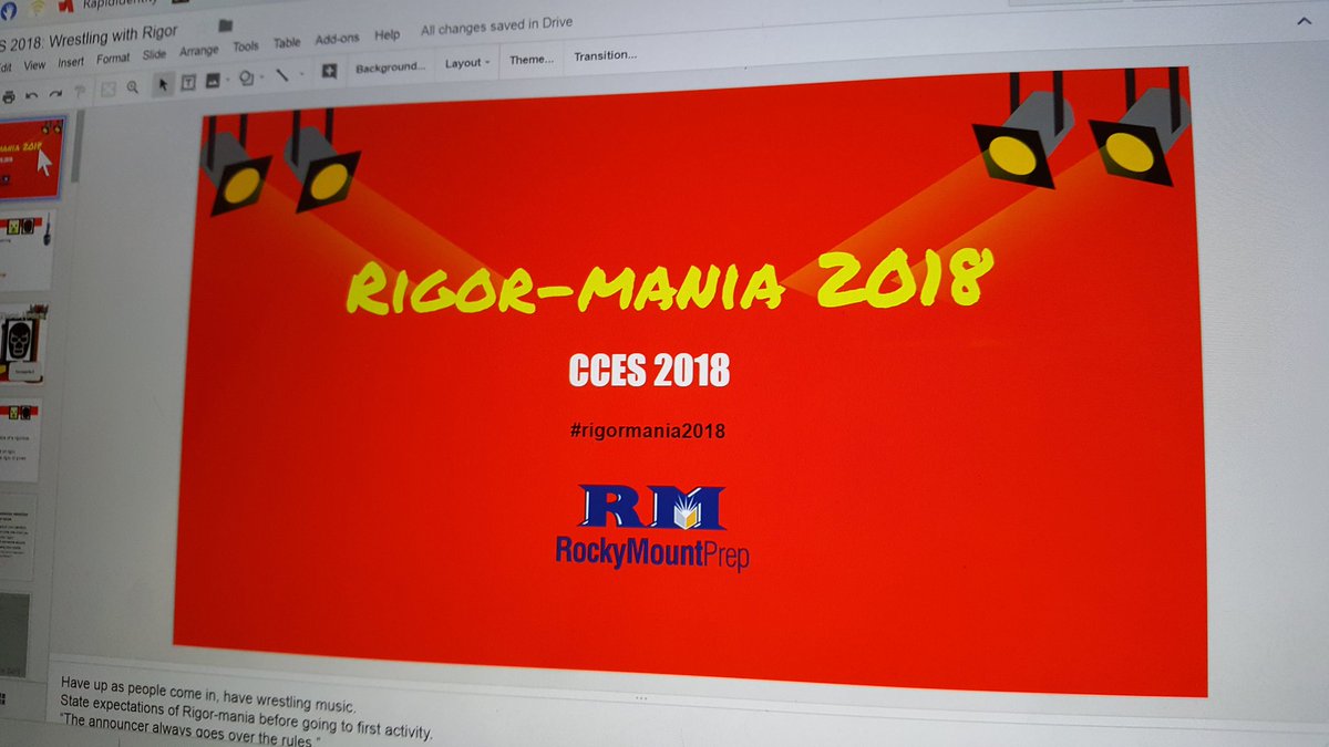 srabrewer's tweet photo. Want to rumble with rigor and defeat our arch nemises, working towards great instruction for all students in our state? Come out to Victoria A on Mon Mar 12 at 1:45 am! @ncdpiCCES @rmprep #CCES18 #cces2018 #kidsdeserveit #nced #preppride #rigormania2018 https://t.co/upzHAFIdeW