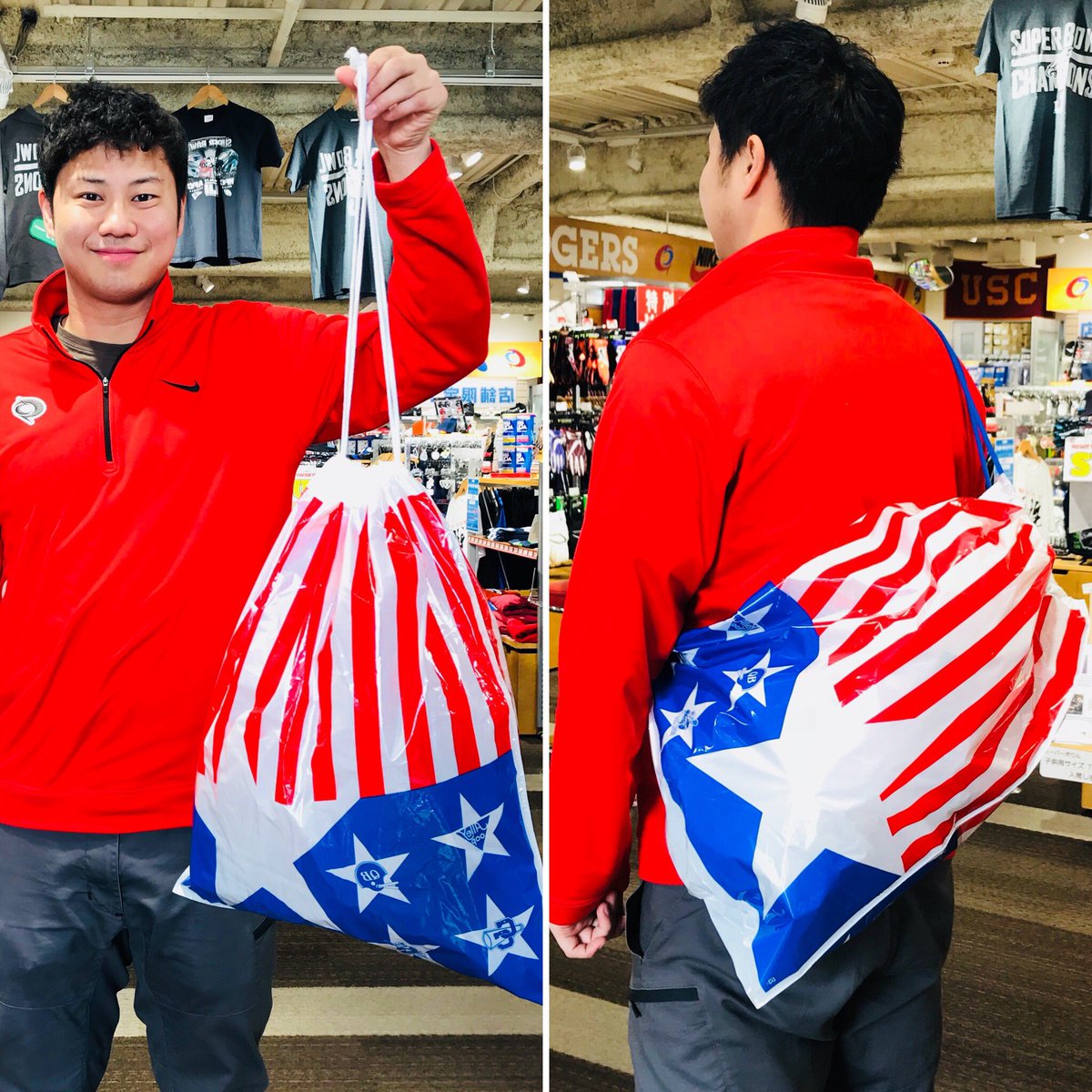 Qb Club On Twitter インスタグラム更新しました Https T Co 72djtz4lar アメフト ラクロス チアで大人気のショップバッグ 数十年前は左の巾着タイプでした キュービィクラブ Qbclub Qbクラブ アメフト アメリカンフットボール 創業1974年