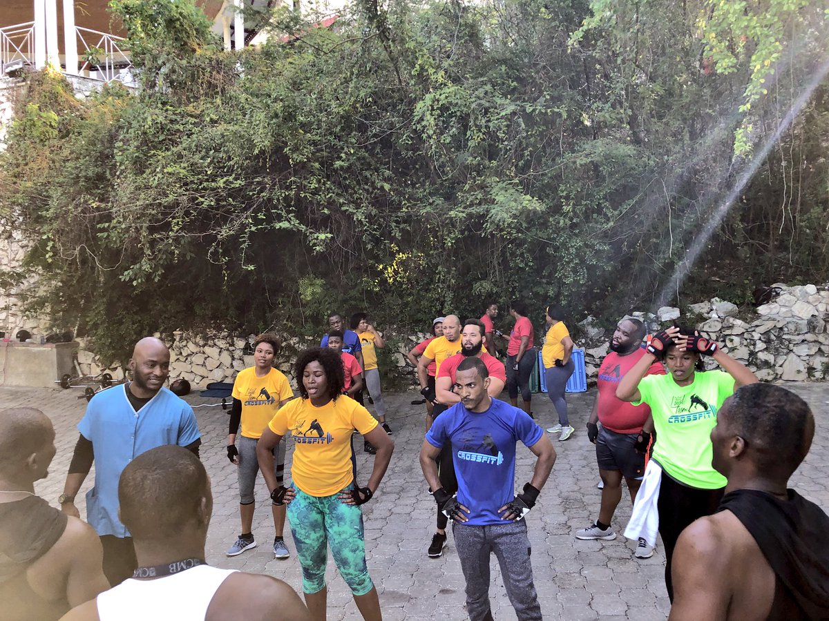 LoyalTeamHaiti's tweet photo. #CrossfitClass this morning #LoyalTeam 🔥🔥🔥🔥🔥🔥🔥 https://t.co/ydZ1qjRbKj