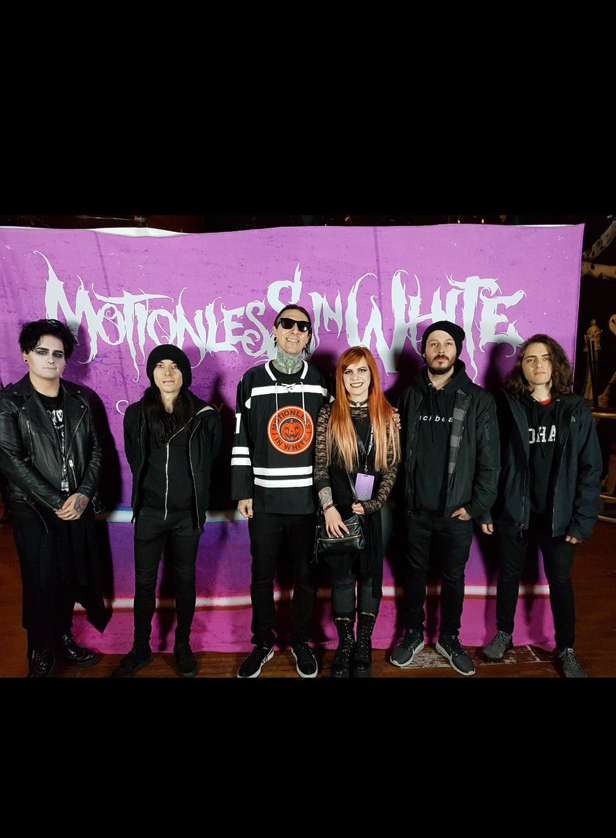 F22Roy's tweet photo. Amazing VIP experience and show Thank you Motionless In White @MIWband @ChrisMotionless @MIWryan #GraveyardShiftTour https://t.co/yWw8ayPVYp