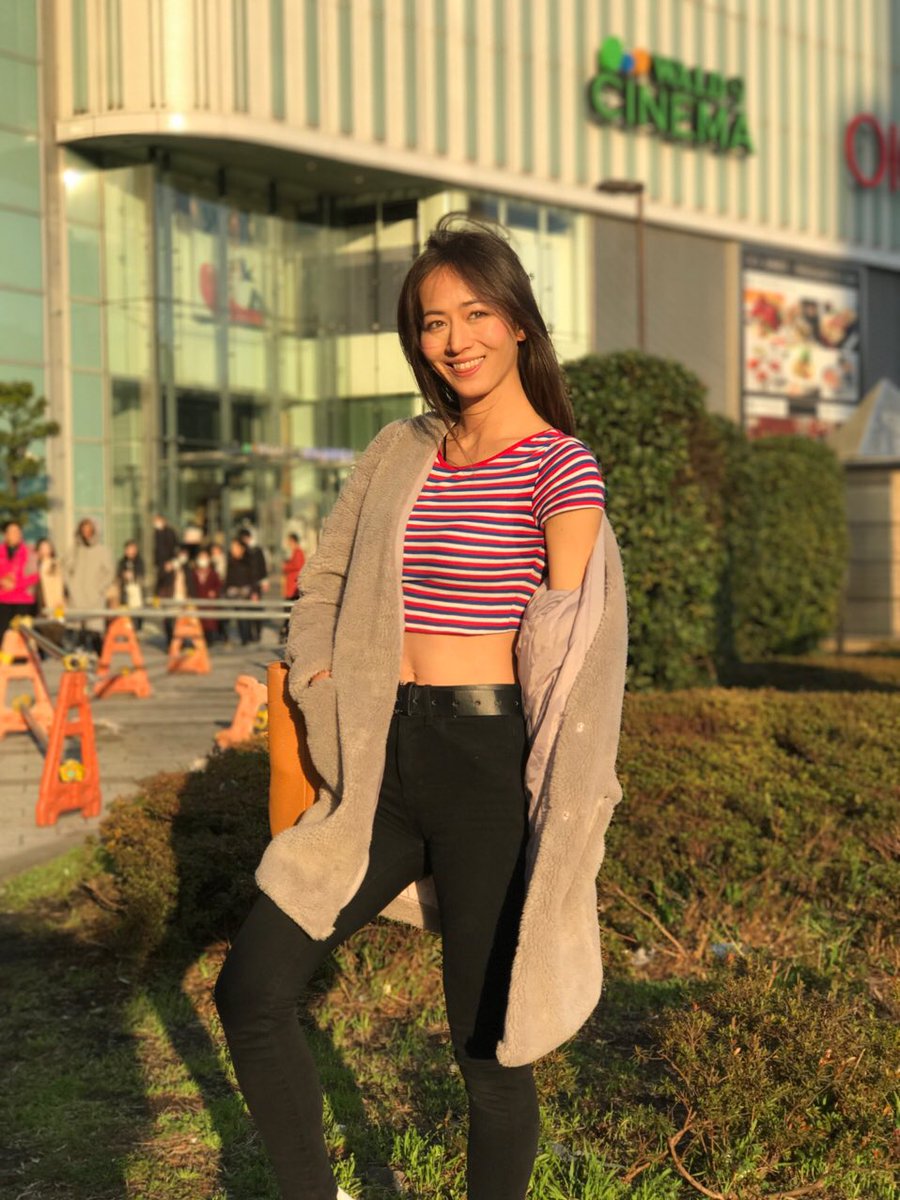 Maya Miyagawa 宮河マヤ A Twitter 今日の私服 昼間太陽出て気持ち良かった おやすみなさい