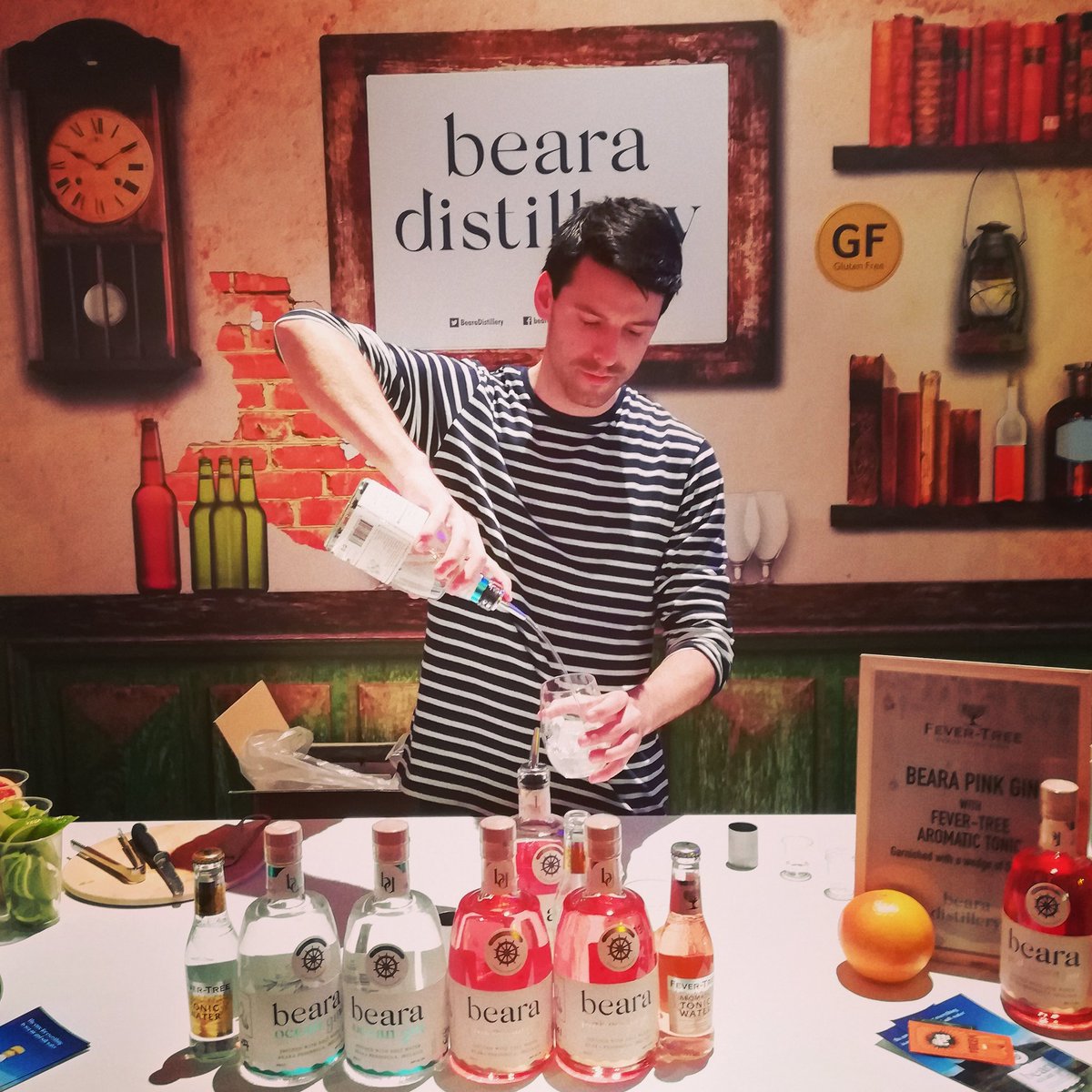 BearaDistillery's tweet photo. Come get your Beara G&amp;T's

#alltechbrews #bearagin #irishgin #Ireland https://t.co/DqGzlm71y4