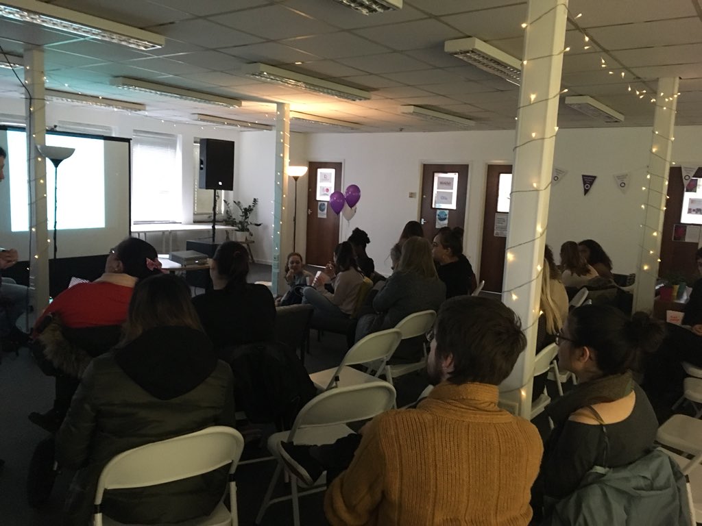 Great to see an already packed room for the start of our Festival! There are screenings till 5pm, so drop in and see some fantastic films this afternoon <a href="/GoodSpaceNE/">GoodSpaceNE</a> #Womens100NCL