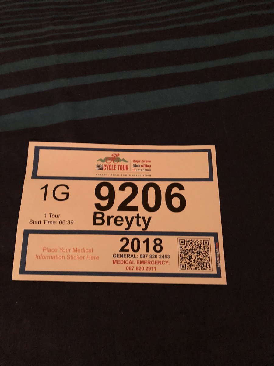 BreytonPaulse's tweet photo. Super excited for tomorrow’s @CTCycleTour,all the best to all the riders participating,enjoy the experience and be safe #TeamCyclopaths https://t.co/9MKhpfzvru