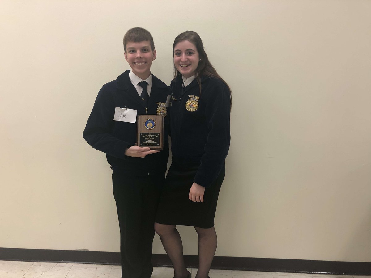 denmarkffa's tweet photo. Denmark FFA members shined at sectional speaking contest this past thrusday! #herewecomestate #wisconsinffa #denmarkpride #creedspeakng #employabilityskills #parliamentaryprocedure https://t.co/oPcb2XQQJk
