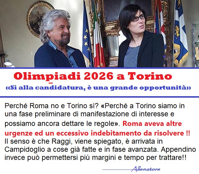 #Olimpiadi #Torino2026 
dobbiamo ricordare a chi apre bocca e dà fiato che:
'#Roma aveva altre urgenze ed un eccessivo indebitamento!' 
quindi inutile che fate finta di non capire !!