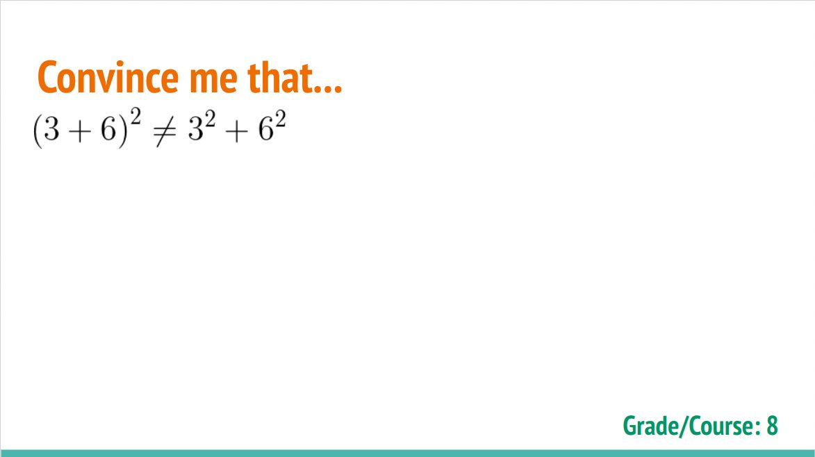 KauDan721's tweet photo. I've started putting together some #ConvinceMeThat slides https://t.co/s8S5yDIJaA If you would like to contribute just request access or DM me the problem #elemmathchat #mtbos #mathconceptions #iteachmath https://t.co/JbxLlJNdBi