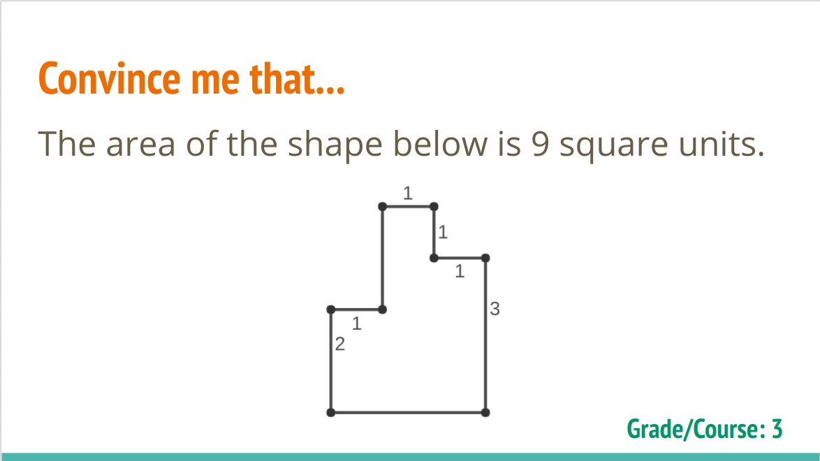 KauDan721's tweet photo. I've started putting together some #ConvinceMeThat slides https://t.co/s8S5yDIJaA If you would like to contribute just request access or DM me the problem #elemmathchat #mtbos #mathconceptions #iteachmath https://t.co/JbxLlJNdBi