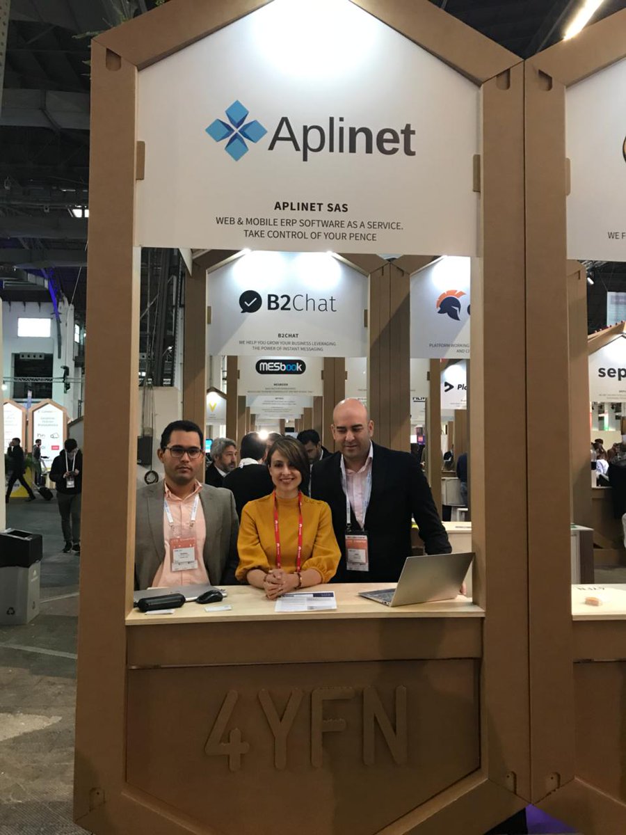 aplinetsas's tweet photo. Nuestro equipo de Aplinet presente en ‘4 Years From Now’ (4YFN), que se realiza en el marco de Mobile World Congress 2018 (MWC) en Barcelona- España. Con el apoyo de la viceministra Juanita Rodríguez @AppsCo @Ministerio_TIC @AppscoMacondo #MWC18 #Emprendimiento https://t.co/jvOjFbAc4c