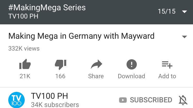 archie_carrasco's tweet photo. Overtake na ni Germany si Japan, konti nalang overtake na din si South America. Iba talaga ang lakas ng #MakingMega with #MayWard https://t.co/GiAa6kjUx5